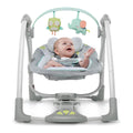 Ingenuity Gungstol Ingenuity Compact Swing - Hugs & Hoots Vit Grå