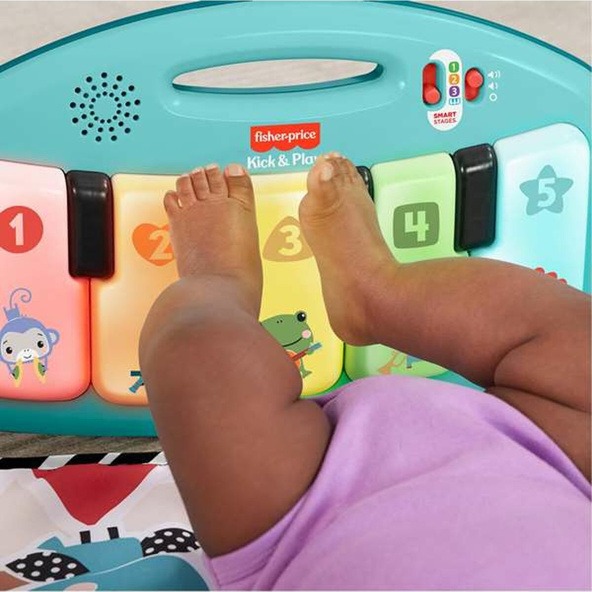Fisher-Price Lekmatta Fisher-Price Kick And Play Plast Skallra Piano Es