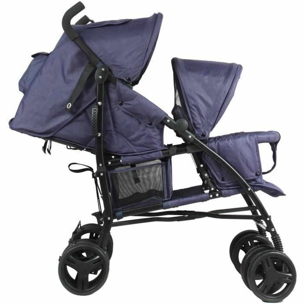 Bambisol Barnvagn Bambisol Double Cane Marinblå