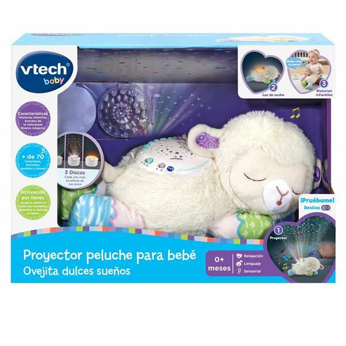 Vtech Kramgott Får Med Led-Projektor Vtech Sweet Dreams 15 X 32 X 12 Cm