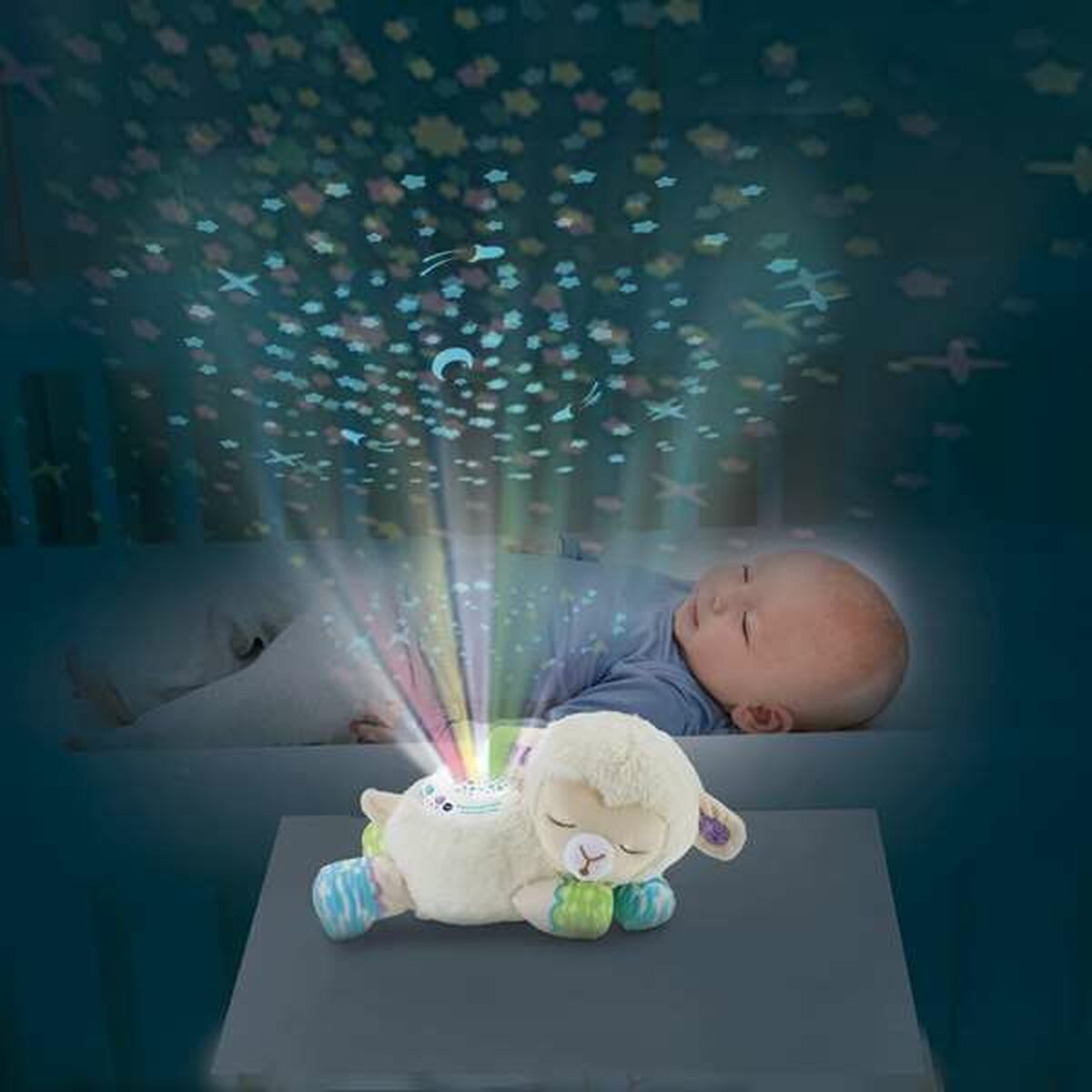 Vtech Kramgott Får Med Led-Projektor Vtech Sweet Dreams 15 X 32 X 12 Cm