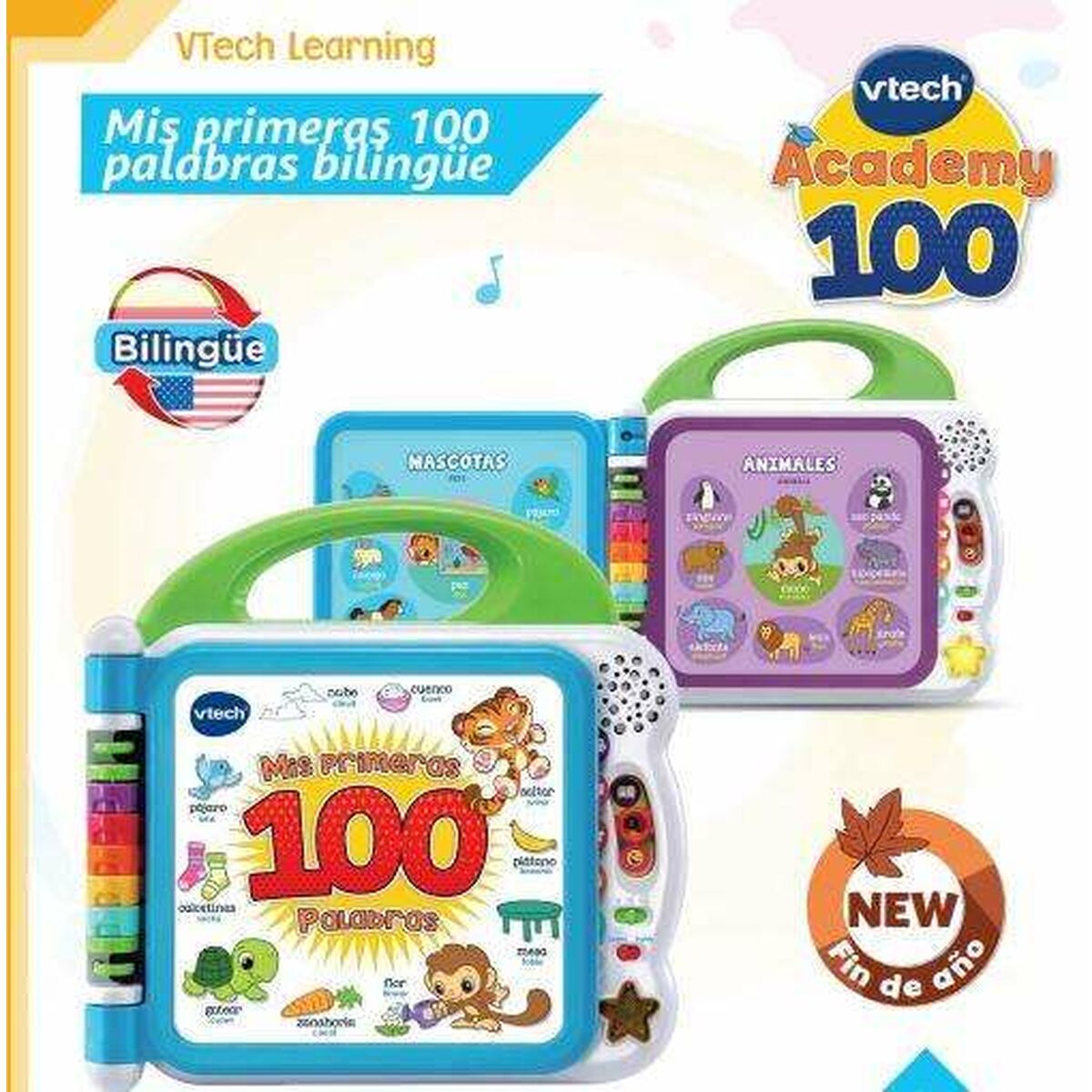 Vtech Interaktiv Barnbok Vtech Mis Primeras 100 Palabras