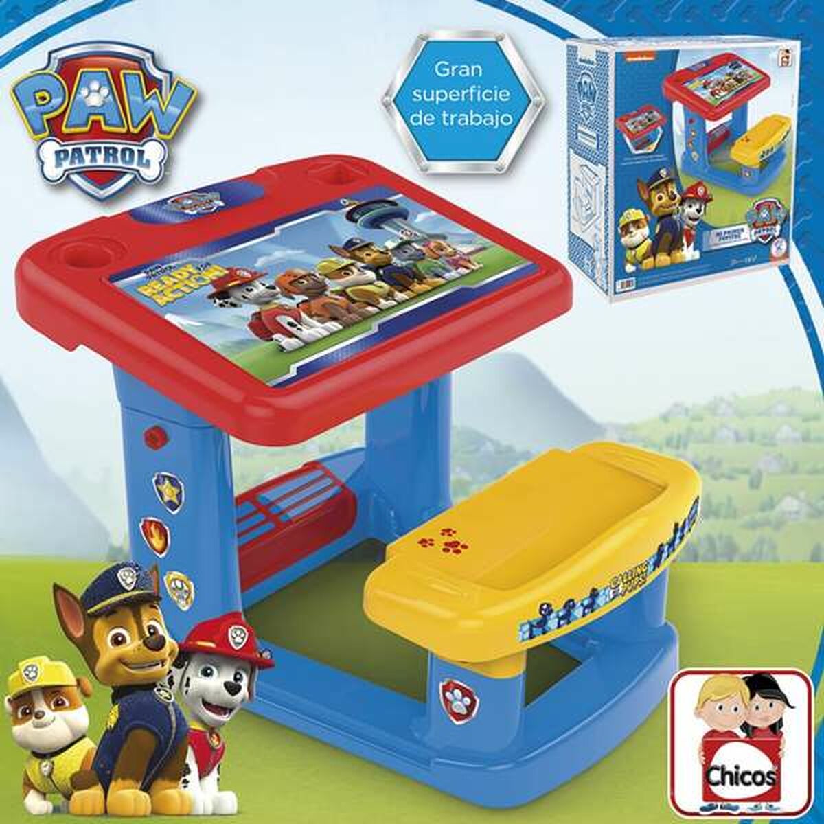 The Paw Patrol Barnbord The Paw Patrol 57 X 73 X 49 Cm