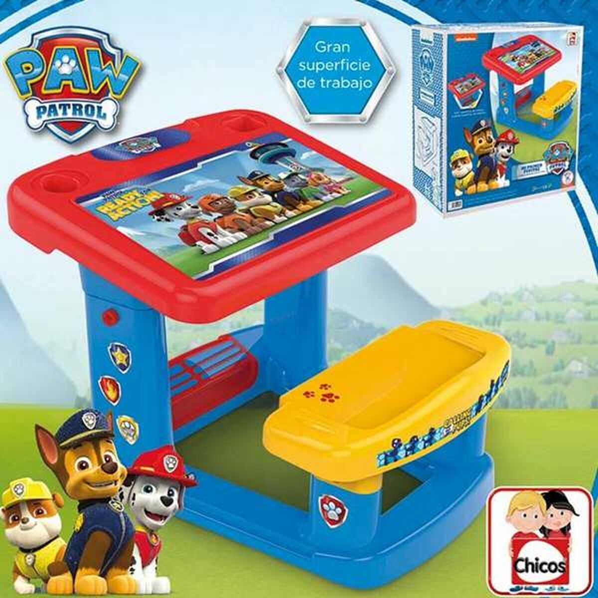 The Paw Patrol Barnbord The Paw Patrol 57 X 73 X 49 Cm