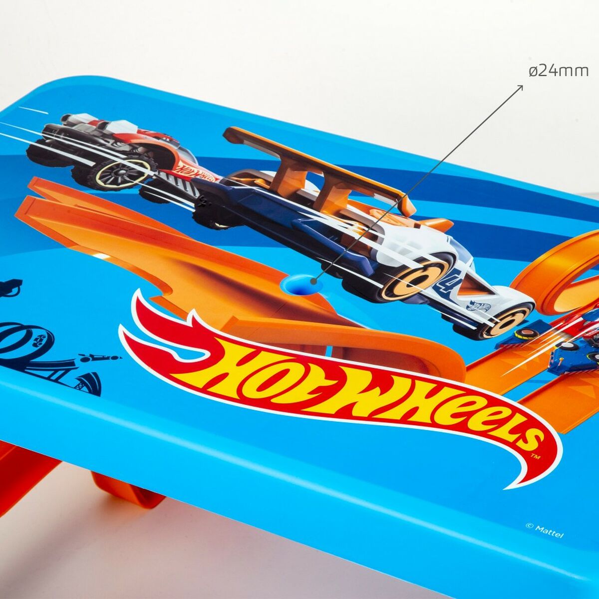 Hot Wheels Barnbord Och Korg Hot Wheels Blå Orange Plast 69 X 42 X 79 Cm