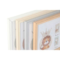 Home Esprit Fotoram Home Esprit Glas Trä Mdf 56,5 X 2 X 27,5 Cm (4 Antal)