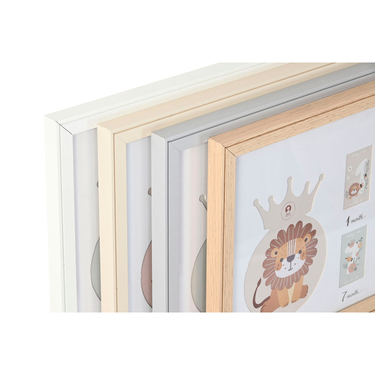 Home Esprit Fotoram Home Esprit Glas Trä Mdf 56,5 X 2 X 27,5 Cm (4 Antal)