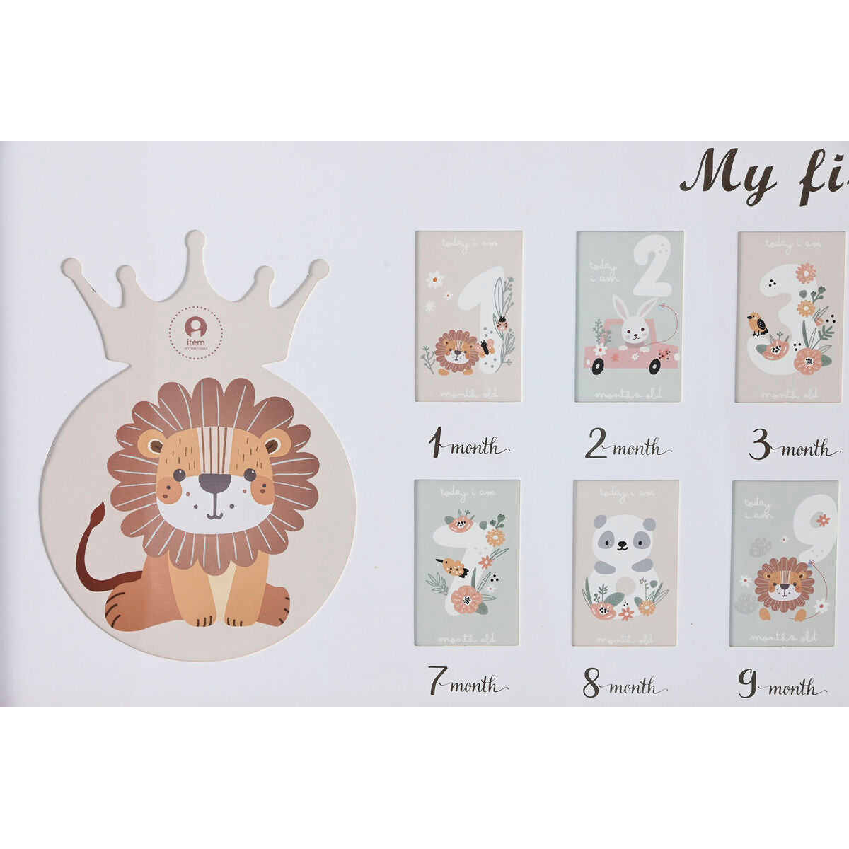 Home Esprit Fotoram Home Esprit Glas Trä Mdf 56,5 X 2 X 27,5 Cm (4 Antal)