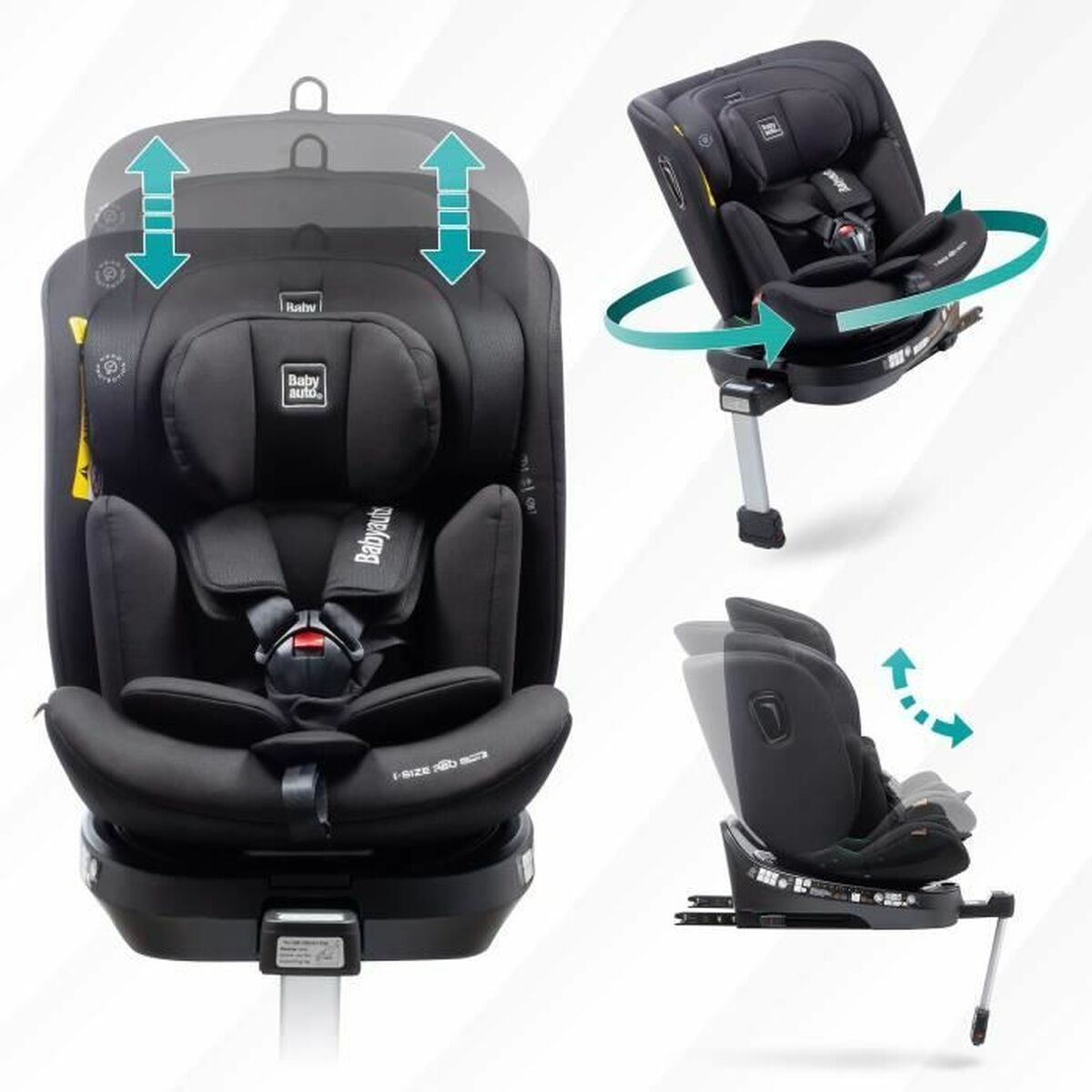 Babyauto Bilstol Babyauto Antracitgrå 0 (De 0 A 10 Kilos) I (9 - 18 Kg) Ii (15-25 Kg) Iii (22 - 36 Kg) Barn Ece R129