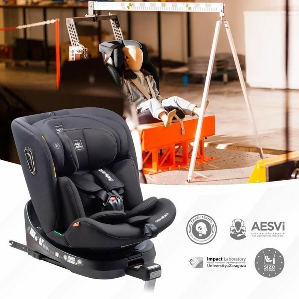 Babyauto Bilstol Babyauto Antracitgrå 0 (De 0 A 10 Kilos) I (9 - 18 Kg) Ii (15-25 Kg) Iii (22 - 36 Kg) Barn Ece R129