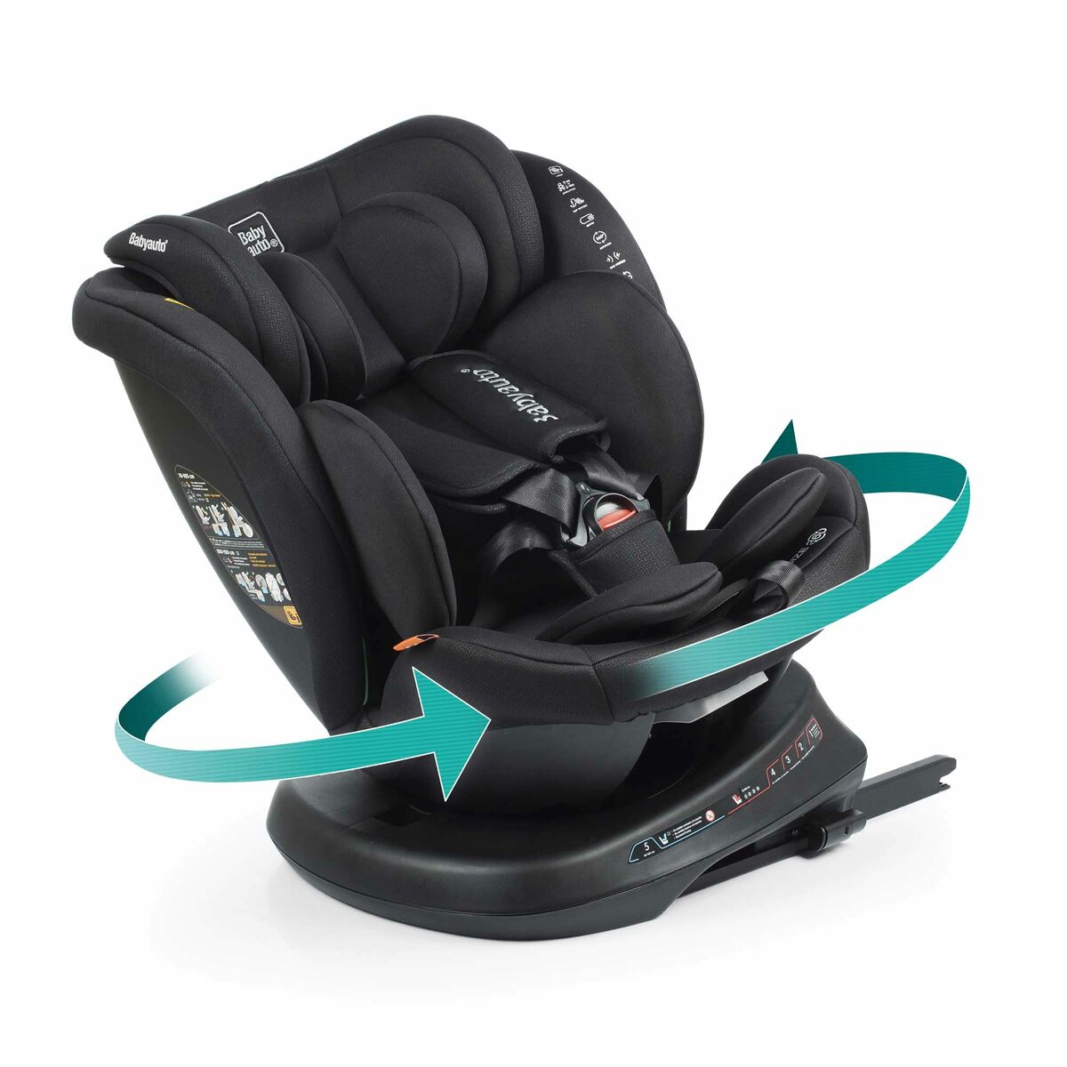 Babyauto Bilstol Babyauto Rodia Svart 0 (De 0 A 10 Kilos) I (9 - 18 Kg) Ii (15-25 Kg) Iii (22 - 36 Kg) Barn Ece R129/04