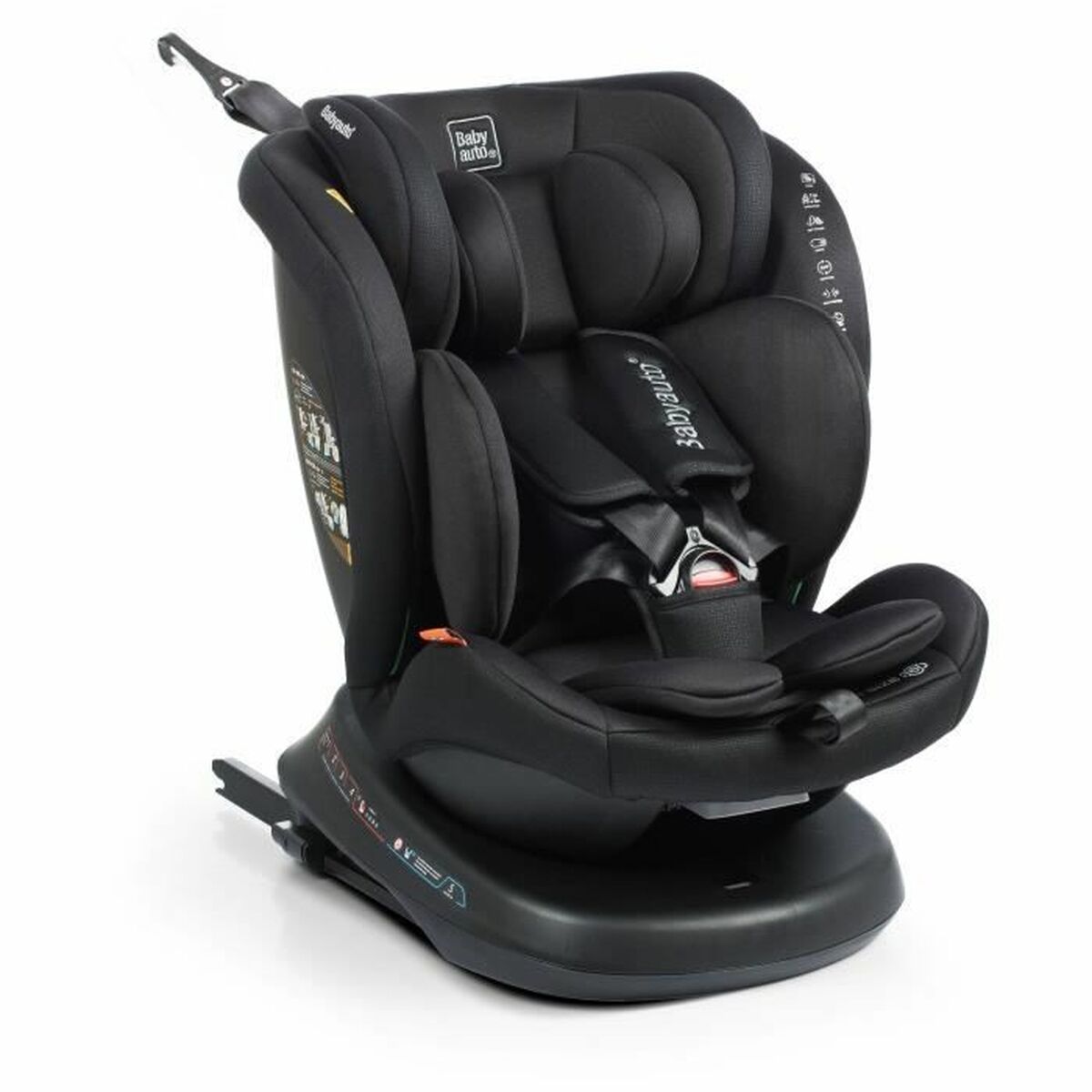 Babyauto Bilstol Babyauto Rodia Svart 0 (De 0 A 10 Kilos) I (9 - 18 Kg) Ii (15-25 Kg) Iii (22 - 36 Kg) Barn Ece R129/04