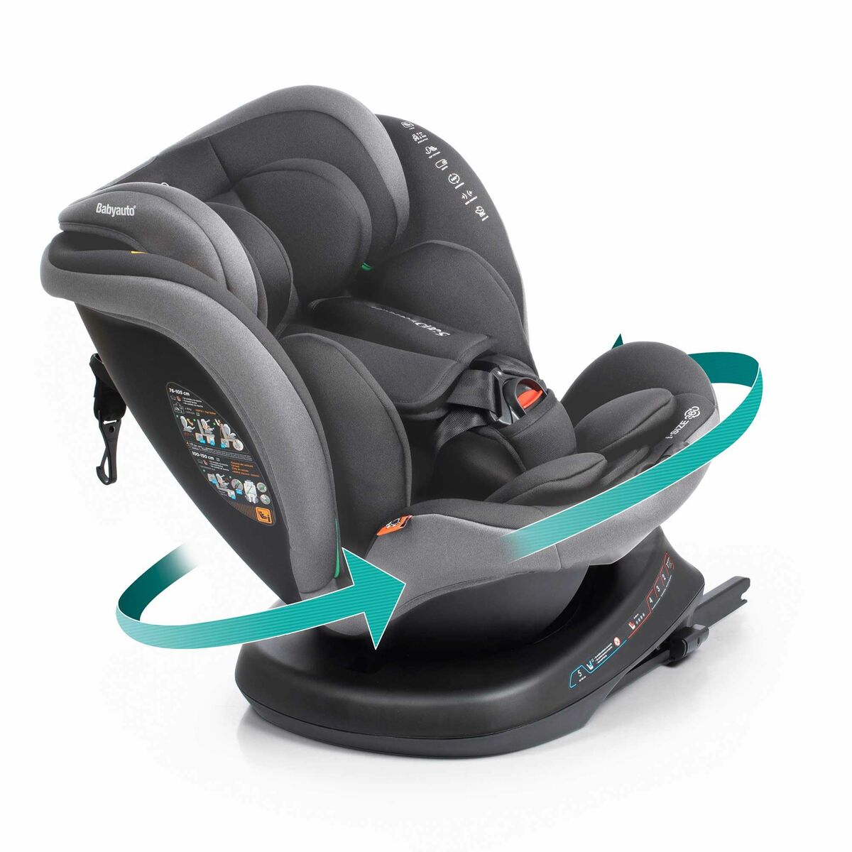 Babyauto Bilstol Babyauto Rodia Grå 0 (De 0 A 10 Kilos) I (9 - 18 Kg) Ii (15-25 Kg) Iii (22 - 36 Kg) Barn Ece R129/04