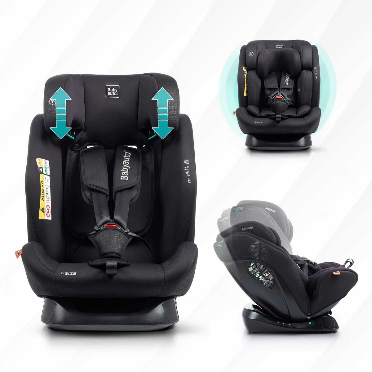 Babyauto Bilstol Babyauto Lolo Ibelt Svart 0 (De 0 A 10 Kilos) I (9 - 18 Kg) Ii (15-25 Kg) Iii (22 - 36 Kg) Barn Ece R129/04