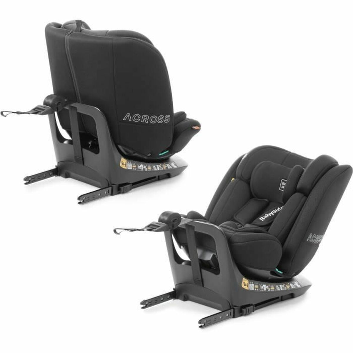 Babyauto Bilstol Babyauto Across Svart 0 (De 0 A 10 Kilos) I (9 - 18 Kg) Ii (15-25 Kg) Iii (22 - 36 Kg) Barn Ece R129/04