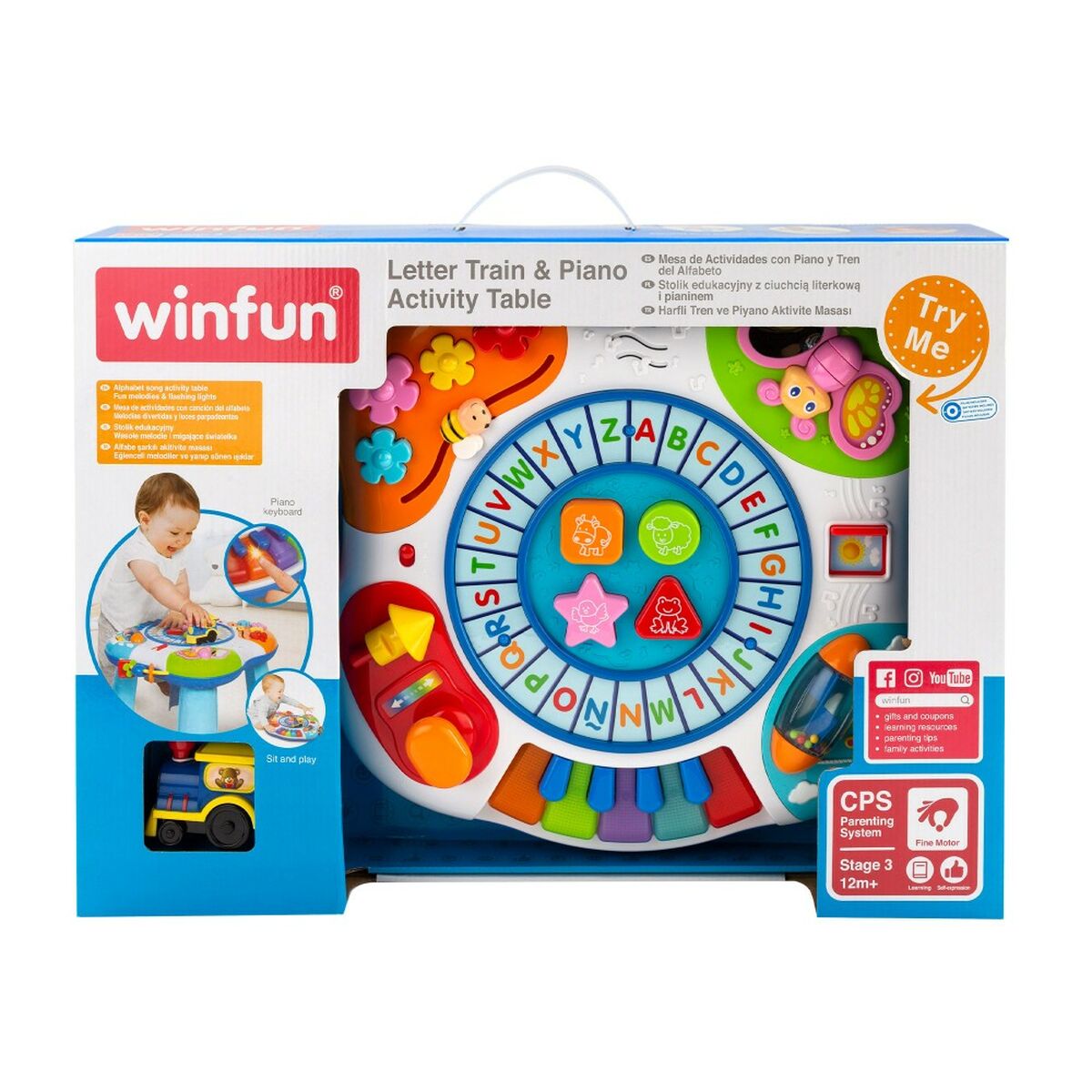 Winfun Aktivitetscentrum Winfun Train & Piano 2 Antal 42 X 34 X 37,7 Cm