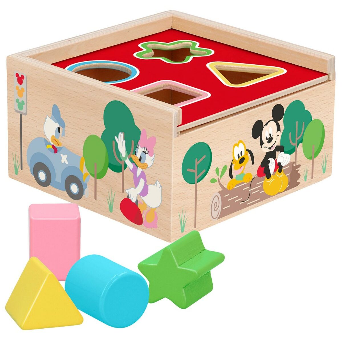 Disney Barnpussel I Trä Disney 5 Delar 13,5 X 7,5 X 13 Cm (6 Antal)