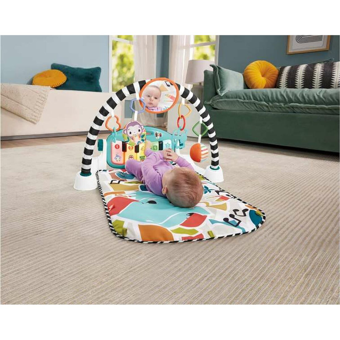 Fisher-Price Lekmatta Fisher-Price Kick And Play Plast Skallra Piano Es
