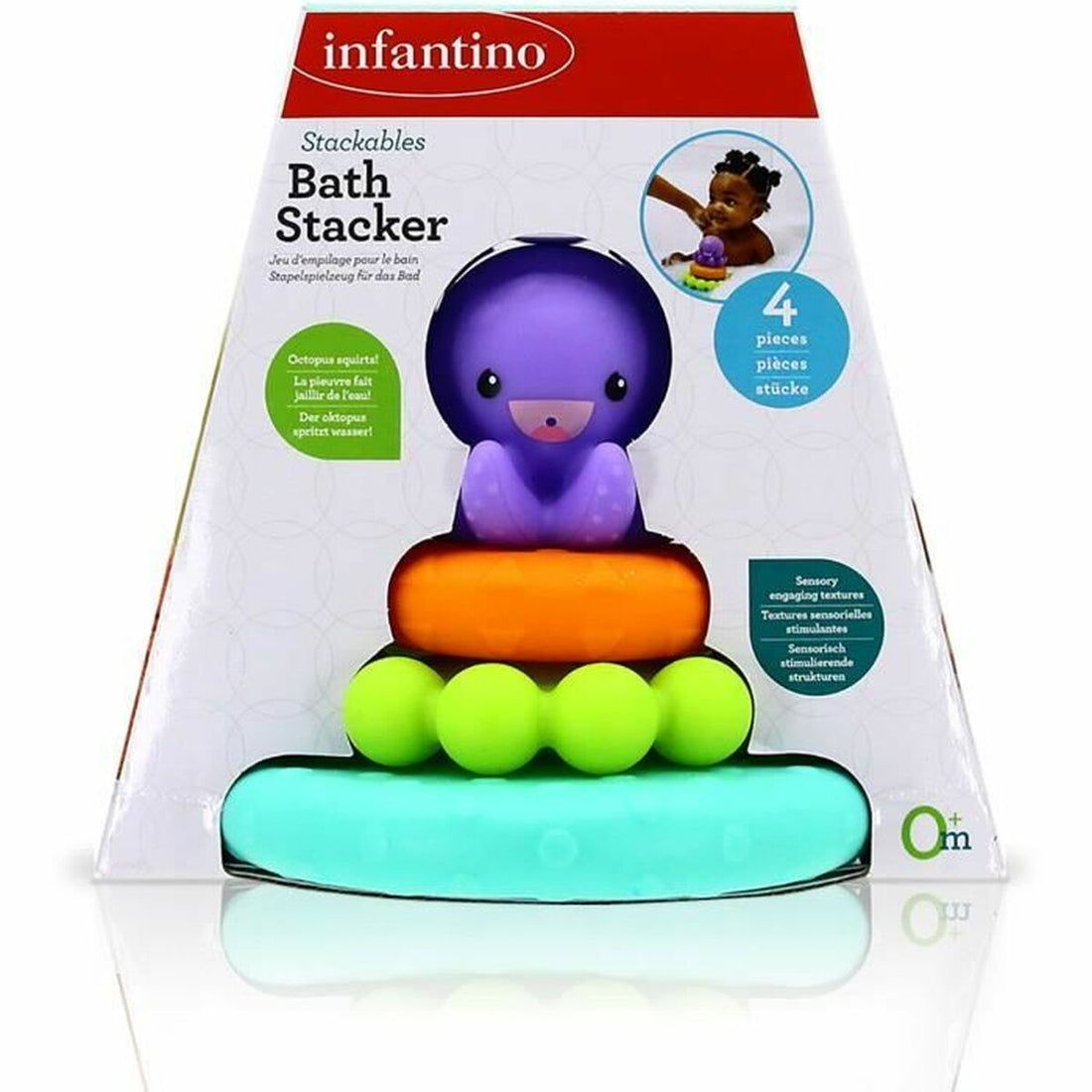 Infantino Balanserande Pyramid Infantino Octopus Bath Pyramid