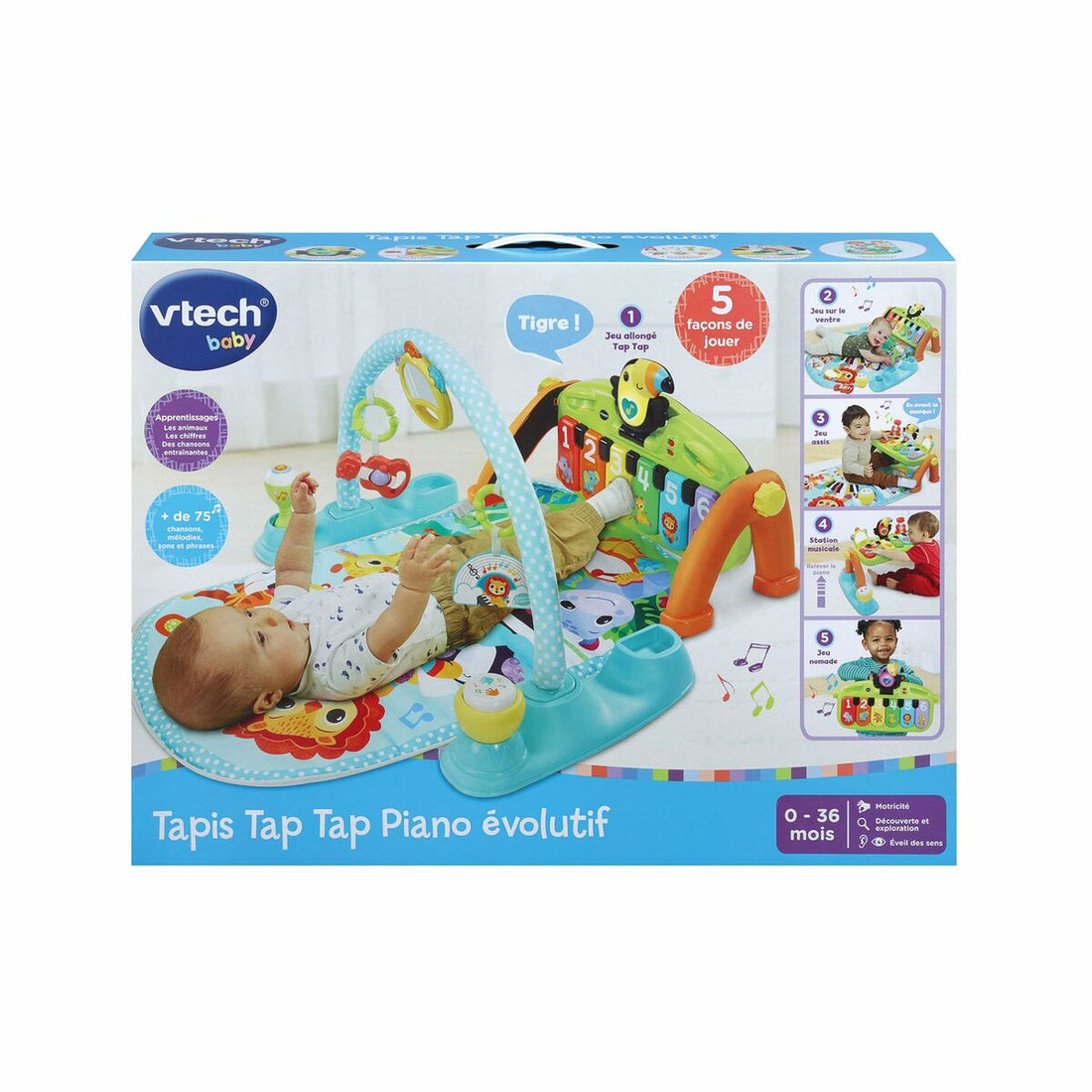 Vtech Baby Lekmatta Vtech Baby Tap Tap Papp Plast Piano