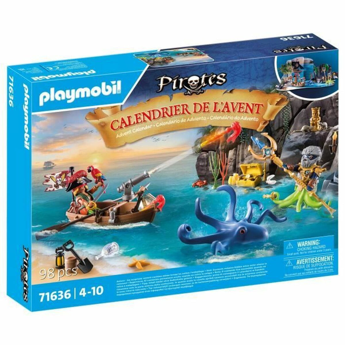 Playmobil Adventskalender Playmobil 71636 Pirate Advent Calendar Plast