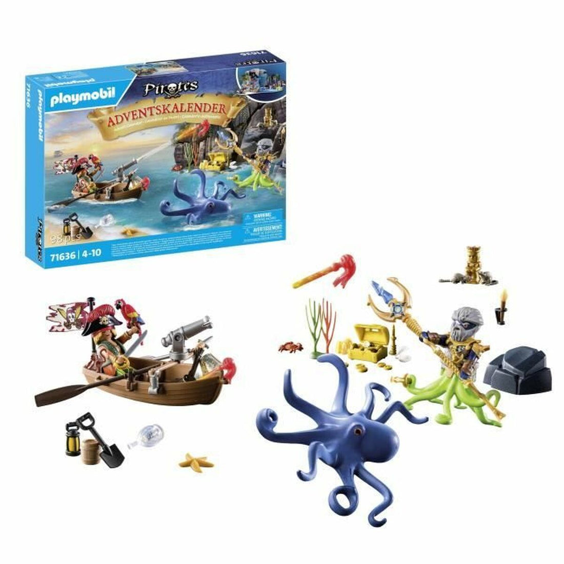 Playmobil Adventskalender Playmobil 71636 Pirate Advent Calendar Plast