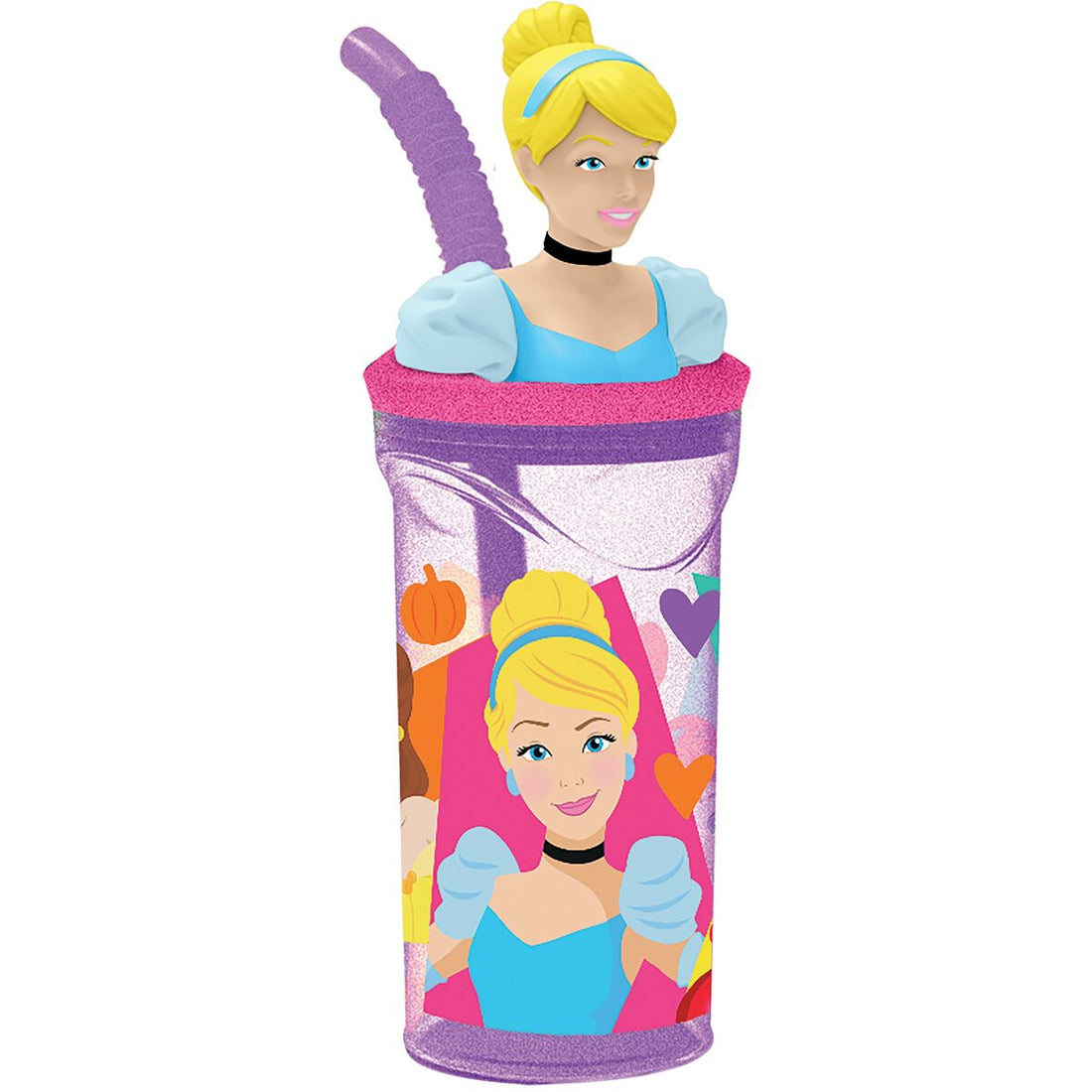 Disney Princess Muggen Med Sugrör Disney Princess Cz11334 3D Rosa