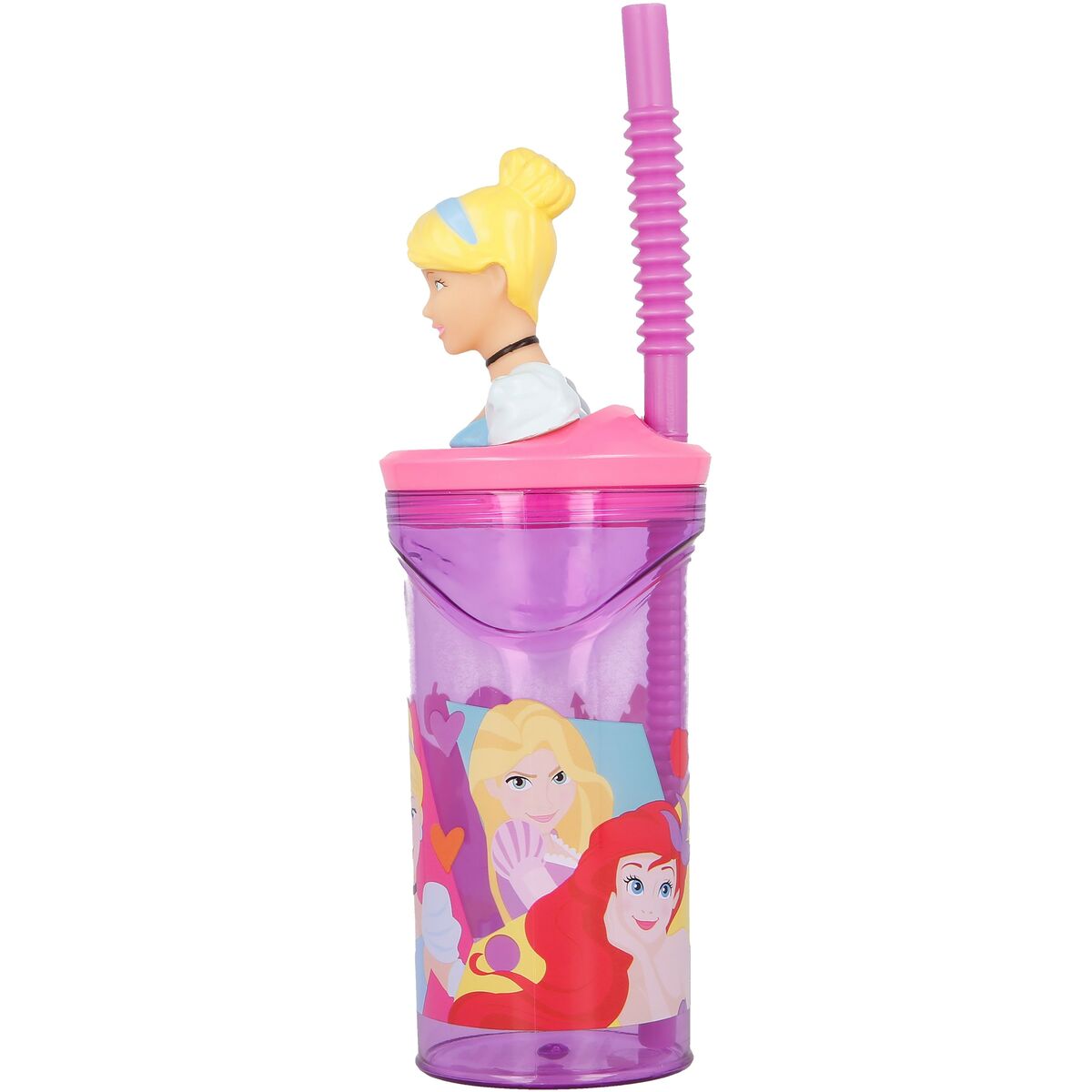 Disney Princess Muggen Med Sugrör Disney Princess Cz11334 3D Rosa