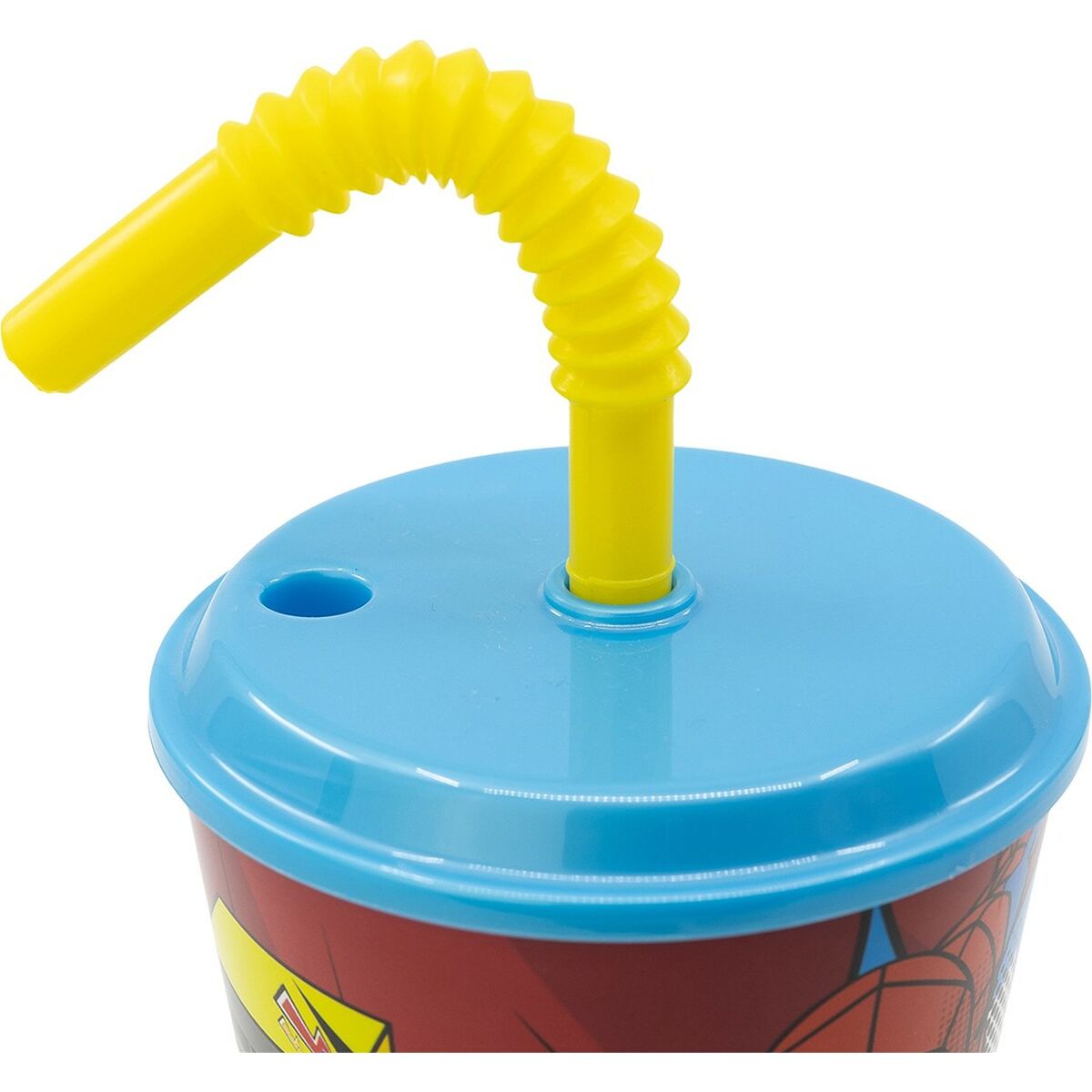 Spider-Man Muggen Med Sugrör Spider-Man Cz11366 430 Ml