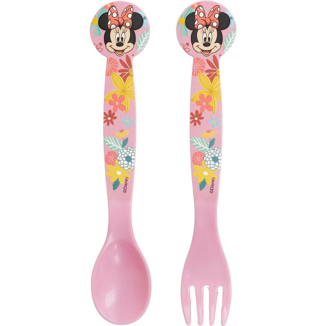 Minnie Mouse Bestick-Set Minnie Mouse Cz11401 Rosa Plast 2 Delar