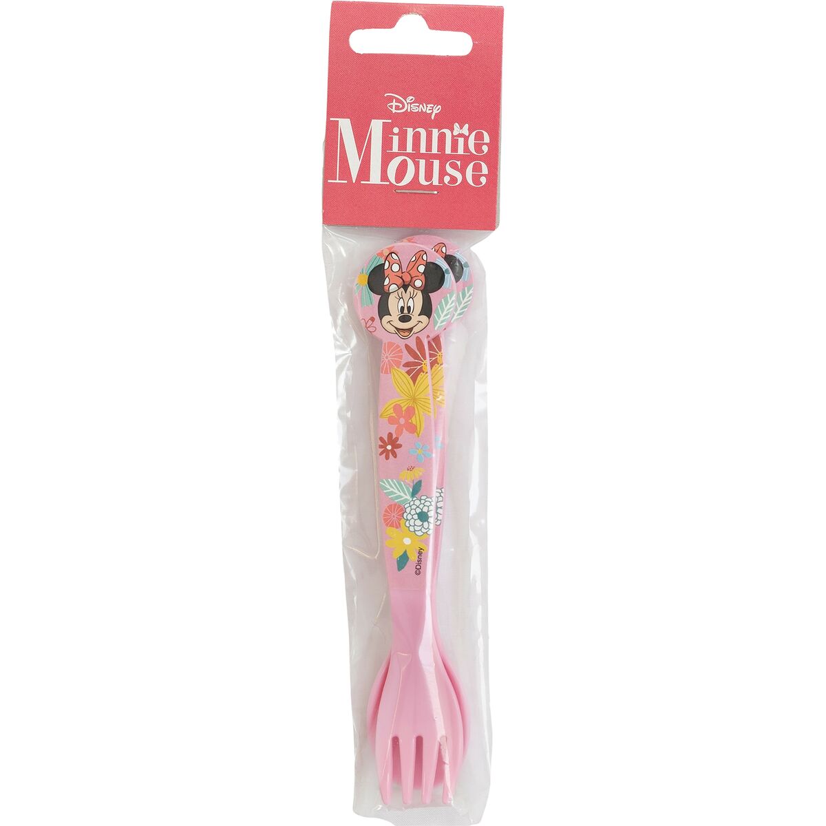 Minnie Mouse Bestick-Set Minnie Mouse Cz11401 Rosa Plast 2 Delar