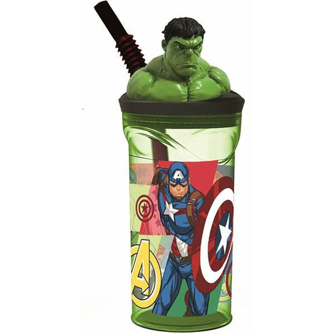 The Avengers Muggen Med Sugrör The Avengers Seven Wonders Hulk 360 Ml