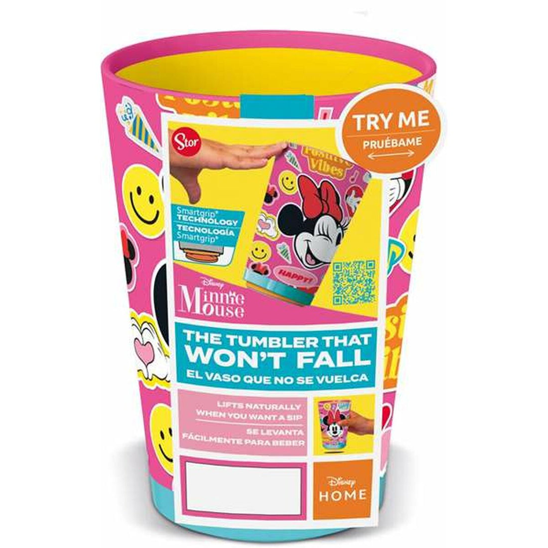 Minnie Mouse Glas Minnie Mouse Flower Power 470 Ml Plast