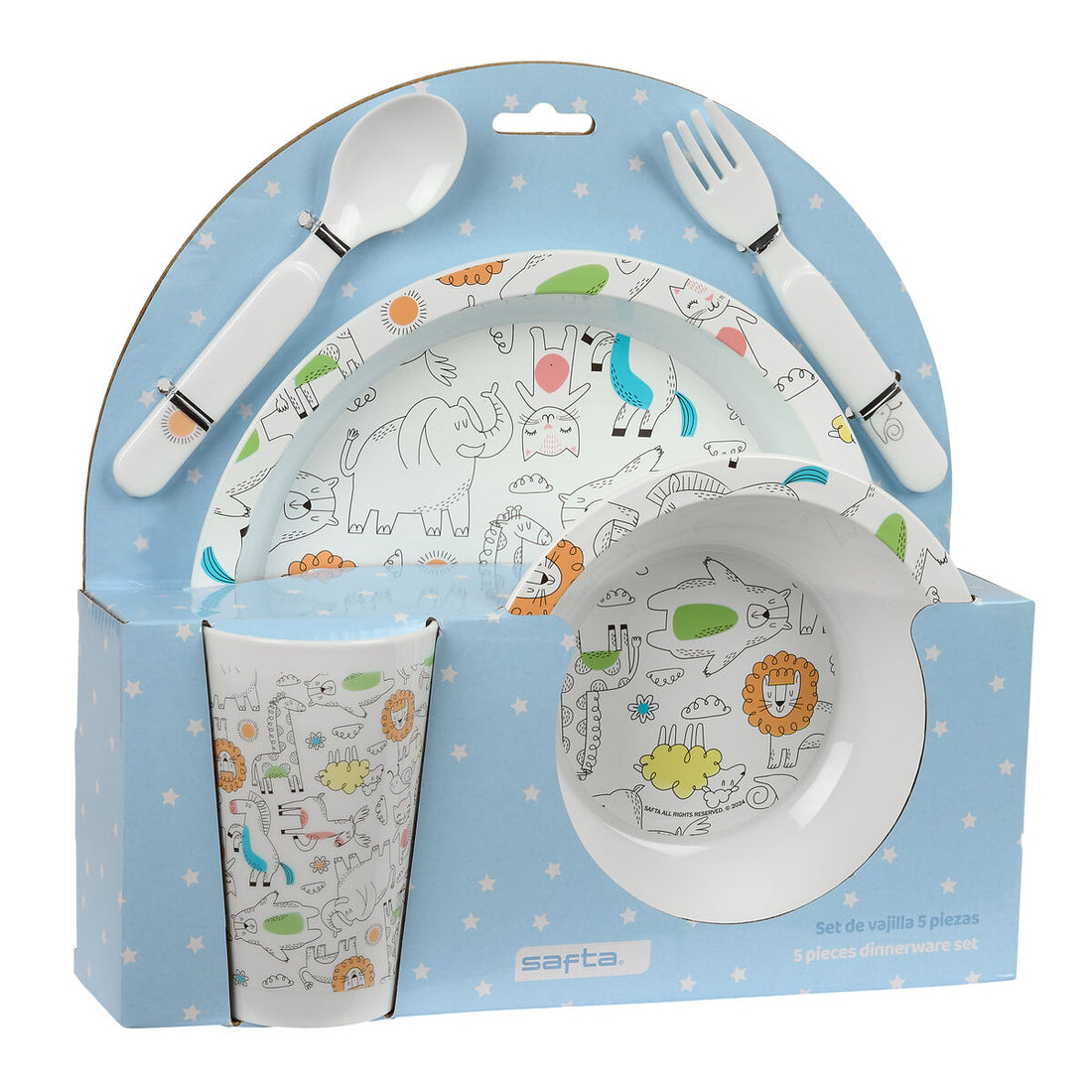 Safta Barnservis Set Safta Zoo Polyester 26 X 26 X 9 Cm