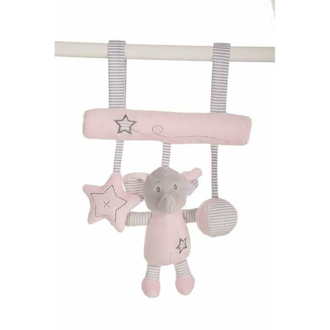 Bigbuy Fun Door Hanger Rosa Elefant 25Cm Mjukisleksak