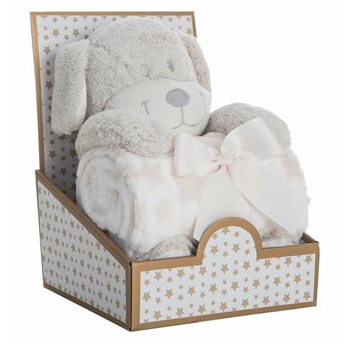 Bigbuy Fun Baby-Kit Coralina Mjukisleksak Filt Hund 100 X 75 Cm