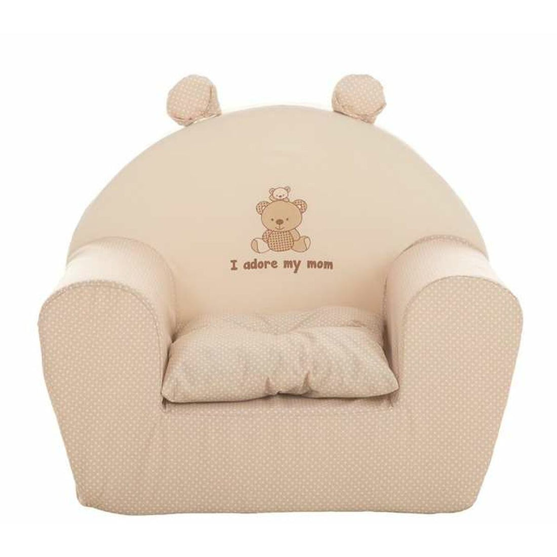 Bigbuy Kids Barnfåtölj I Adore My Mom 44 X 34 X 53 Cm Beige