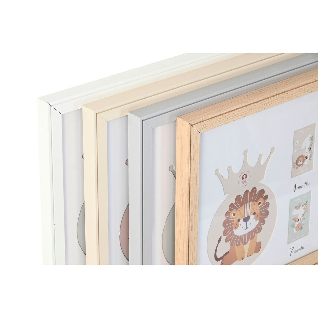 Home Esprit Fotoram Home Esprit Glas Trä Mdf 56,5 X 2 X 27,5 Cm (4 Antal)