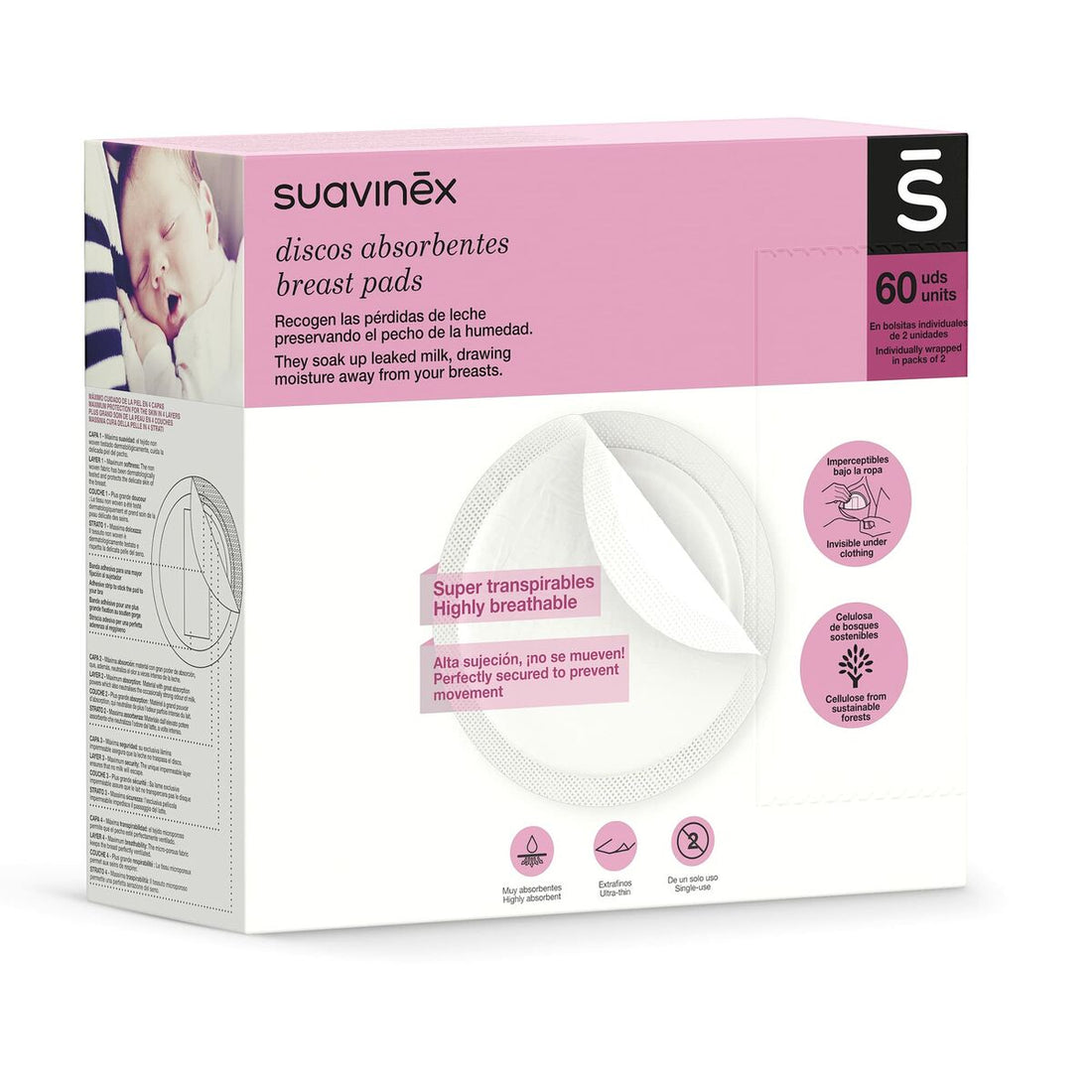 Suavinex Amningskupor Suavinex (60 Antal)