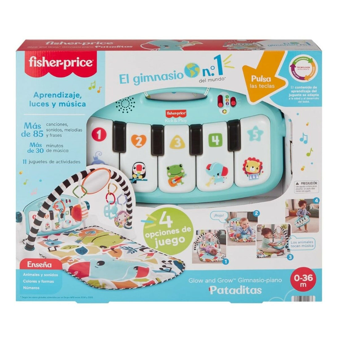 Fisher-Price Lekmatta Fisher-Price Kick And Play Plast Skallra Piano Es