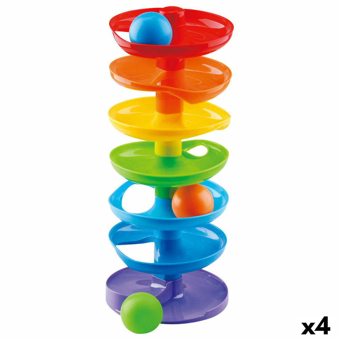 Playgo Aktivitetsspiral Playgo Rainbow 4 Antal 15 X 37 X 15,5 Cm